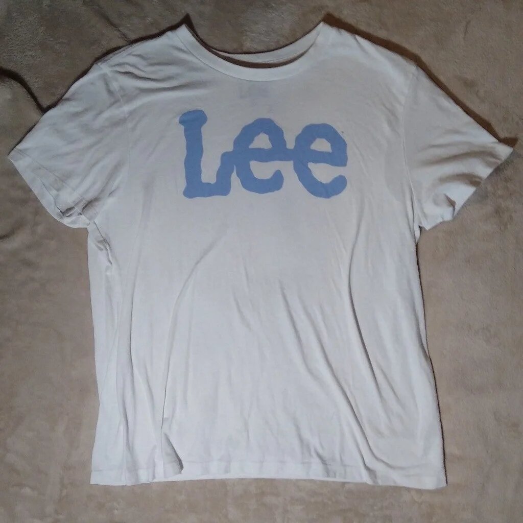 Women's Lee T-Shirt - White Tee New Condition Sz Xl